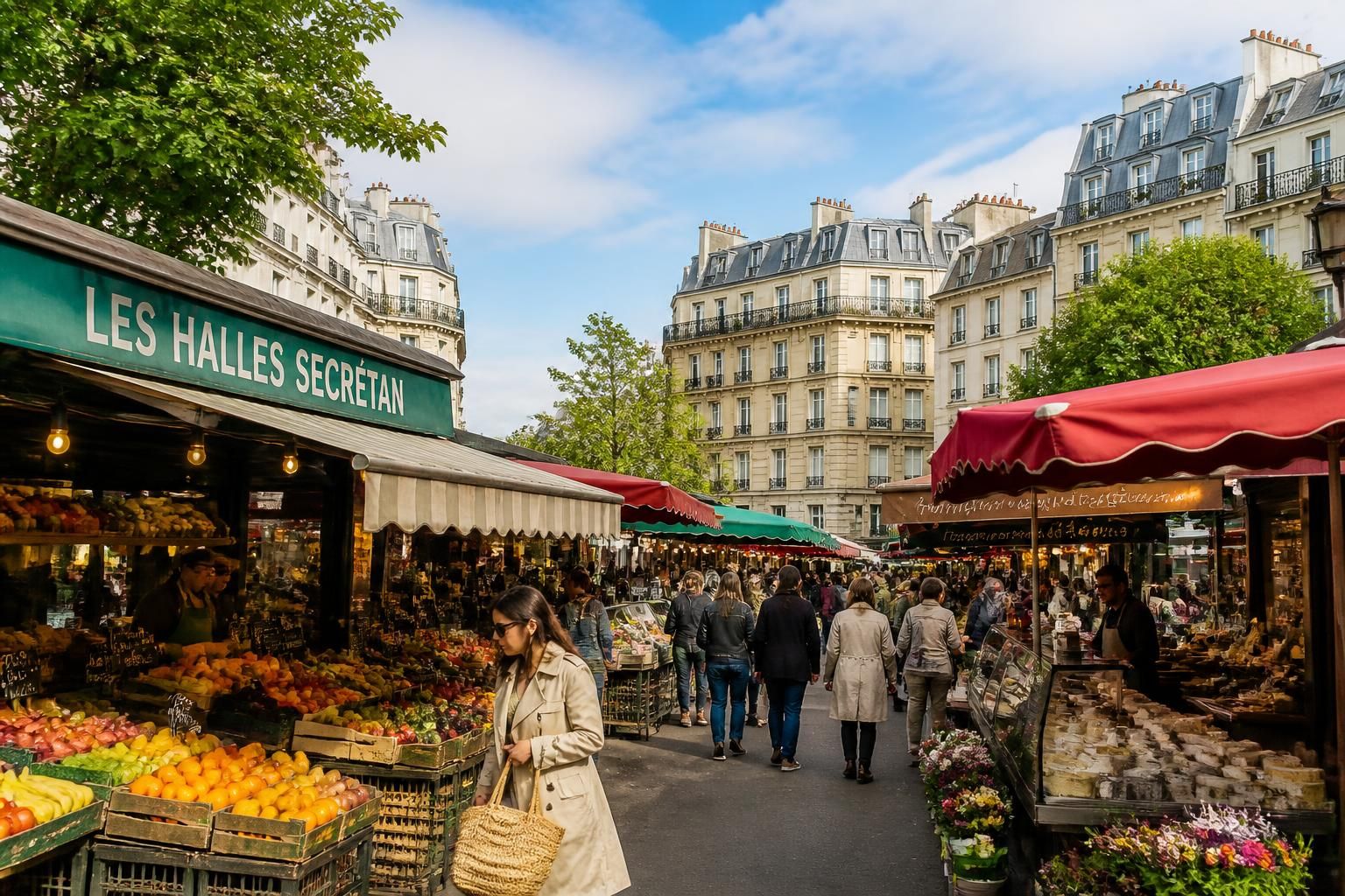 découvrez les halles secrétan, un marché parisien authentique à travers nos photos et avis. plongez dans l'ambiance et explorez les produits frais et locaux de ce lieu incontournable.